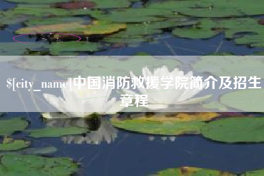 中卫中国消防救援学院简介及招生章程