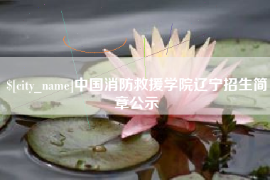 中卫中国消防救援学院辽宁招生简章公示
