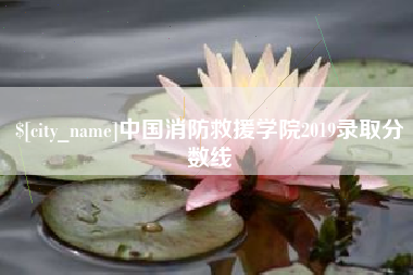 中卫中国消防救援学院2019录取分数线