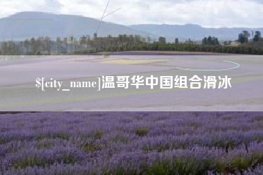 中卫温哥华中国组合滑冰