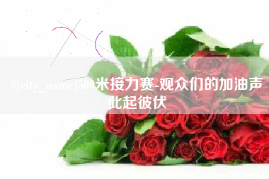 中卫500米接力赛-观众们的加油声此起彼伏