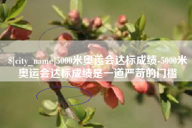 中卫5000米奥运会达标成绩-5000米奥运会达标成绩是一道严苛的门槛