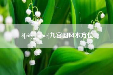 中卫九宫图风水方位