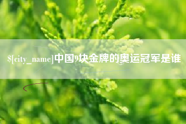 中卫中国9块金牌的奥运冠军是谁