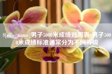 中卫男子5000米成绩对照表-男子5000米成绩标准通常分为不同等级