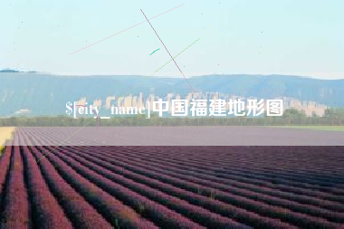 中卫中国福建地形图