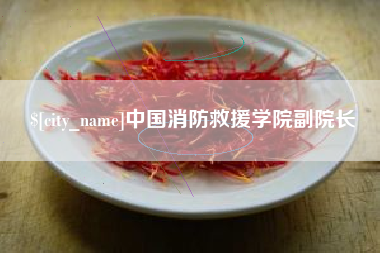 中卫中国消防救援学院副院长