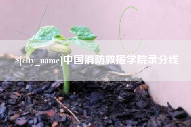 中卫中国消防救援学院录分线