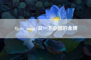 中卫说一下中国的金牌