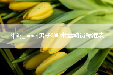 中卫男子5000米运动员标准表