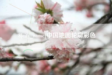 中卫中国地图轮廓彩色