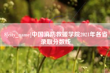 中卫中国消防救援学院2021年各省录取分数线