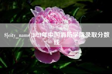 中卫2021年中国消防学院录取分数线