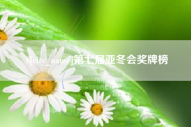 中卫第七届亚冬会奖牌榜