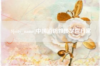 中卫中国消防救援学院日常