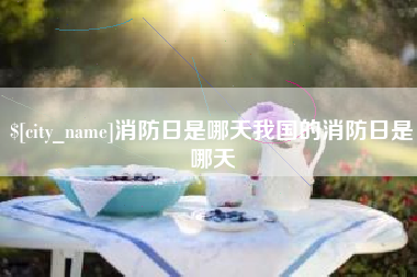 中卫消防日是哪天我国的消防日是哪天