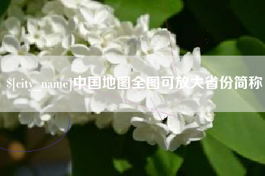 中卫中国地图全图可放大省份简称