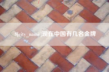 中卫现在中国有几名金牌