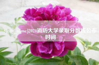 中卫2024消防大学录取分数线公布时间