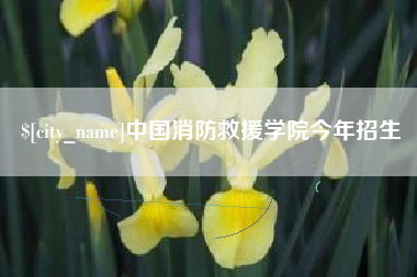 中卫中国消防救援学院今年招生