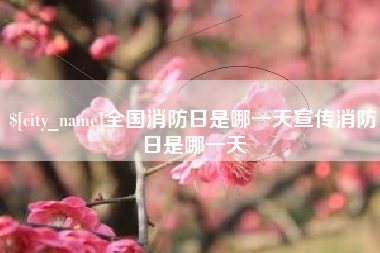 中卫全国消防日是哪一天宣传消防日是哪一天