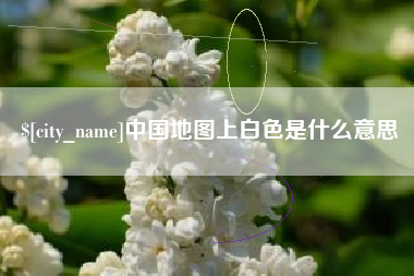 中卫中国地图上白色是什么意思