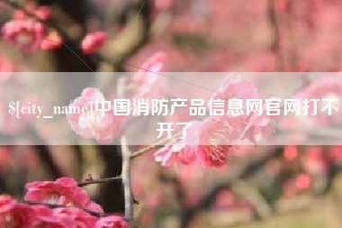 中卫中国消防产品信息网官网打不开了