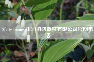 中卫川消消防器材有限公司官网电话