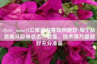 中卫5公里接力赛如何跑好-每个队员需从自身状态、装备、技术等方面做好充分准备
