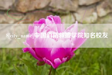 中卫中国消防救援学院知名校友