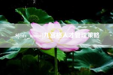 中卫九宫格人才管理策略