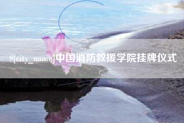 中卫中国消防救援学院挂牌仪式