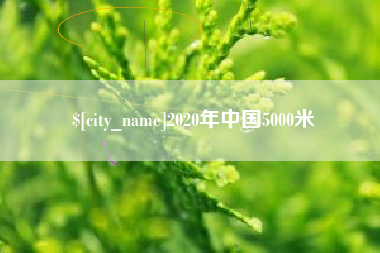 中卫2020年中国5000米