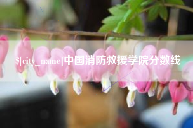 中卫中国消防救援学院分数线